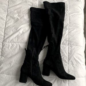 ALDO black over the knee boots